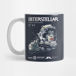 Interstellar Wormhole Handshake Mug